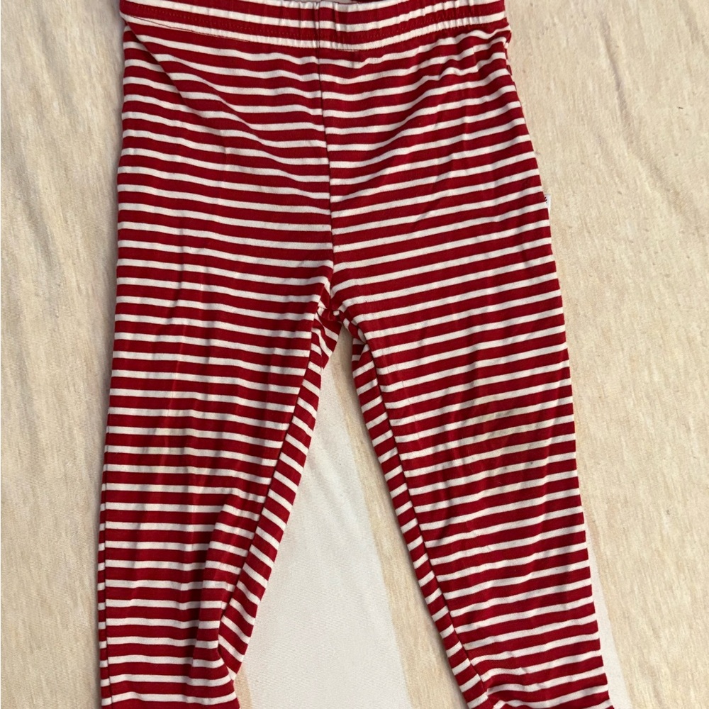 Little Sleepies Red and White Striped Playwear